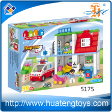 New Arrive kids creative diy hospital house building blocks toy